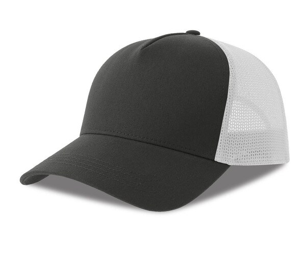 ATLANTIS HEADWEAR AT228 - 5-panel cotton trucker-style cap