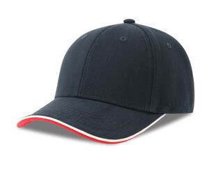 ATLANTIS HEADWEAR AT290 - Contrasting 6-panel cap Navy