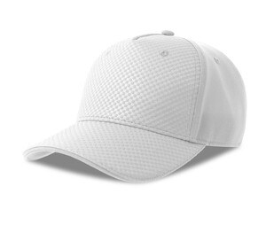ATLANTIS HEADWEAR AT295 - 5-panel cap with honeycomb effect White
