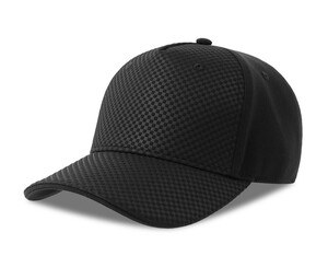 ATLANTIS HEADWEAR AT295 - 5-panel cap with honeycomb effect Black