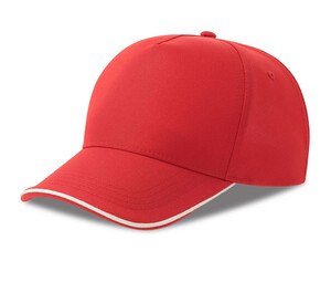 ATLANTIS HEADWEAR AT297 - 5-panel baseball cap Red/White