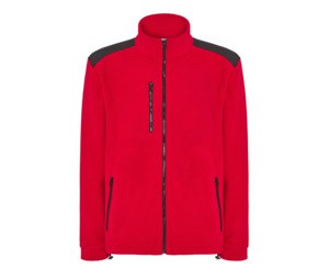 JHK JK340 - FULL ZIP FLEECE JACKET Rojo / Negro
